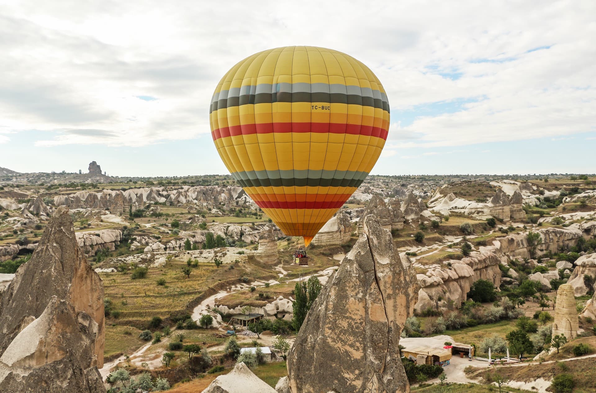 Hot air balloon over Cappadocia, Turkey