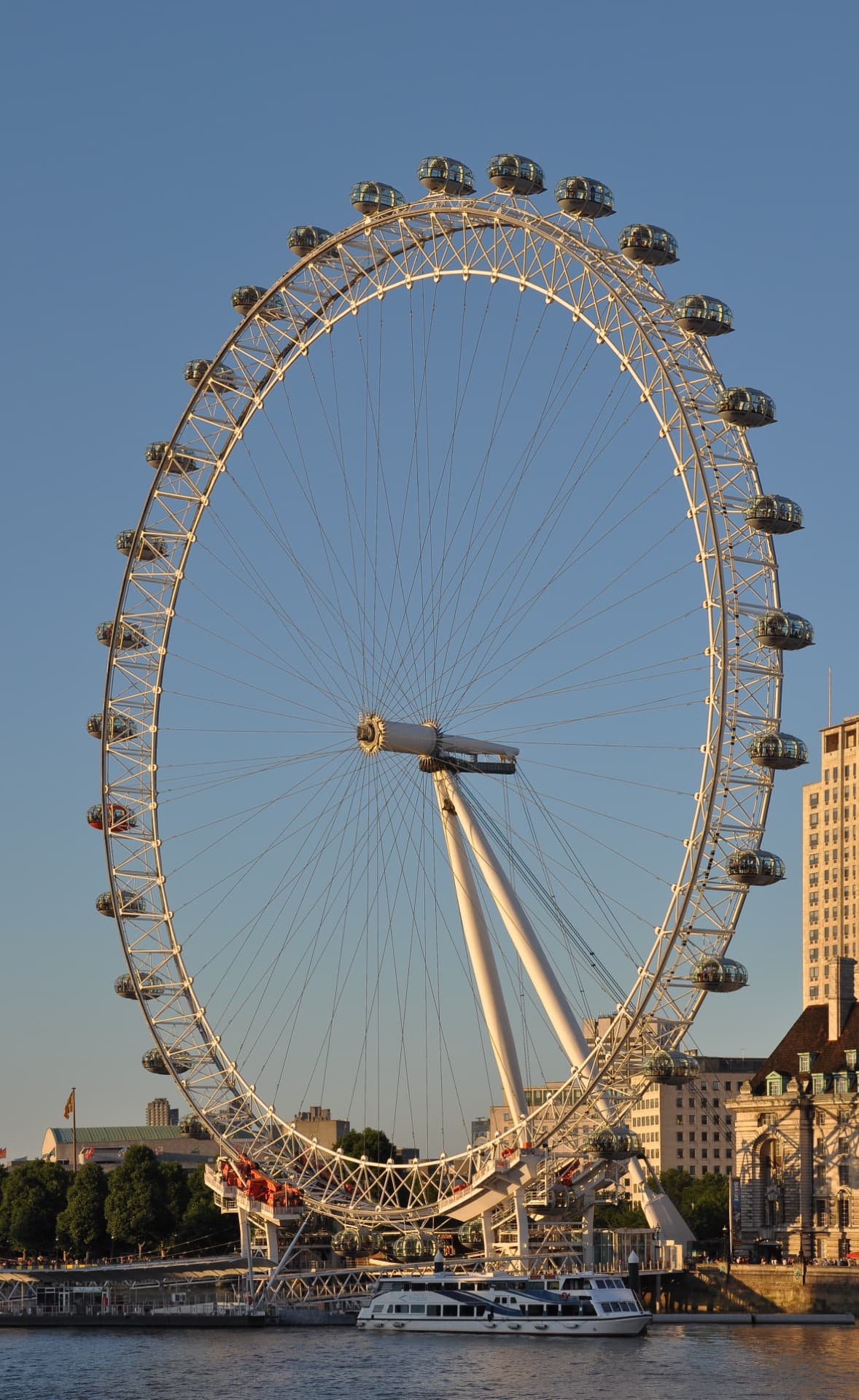 The London Eye at sunset